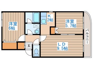 レオ西町の物件間取画像